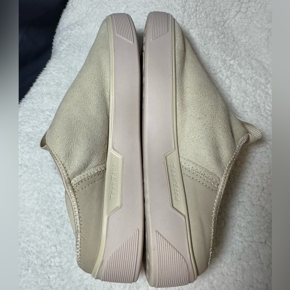 Ecco Women’s Street Tray Hygge slipper ivory suede shearling lining Size 41 - Picture 2 of 7
